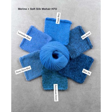 Merino Poppy Blue RMS Knitting for Olive